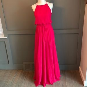 Lulus pink cocktail / formal dress , floor length